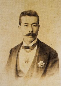Photograph of Yamada Torajiro with a Mecidiye Order Medal, dated 1899