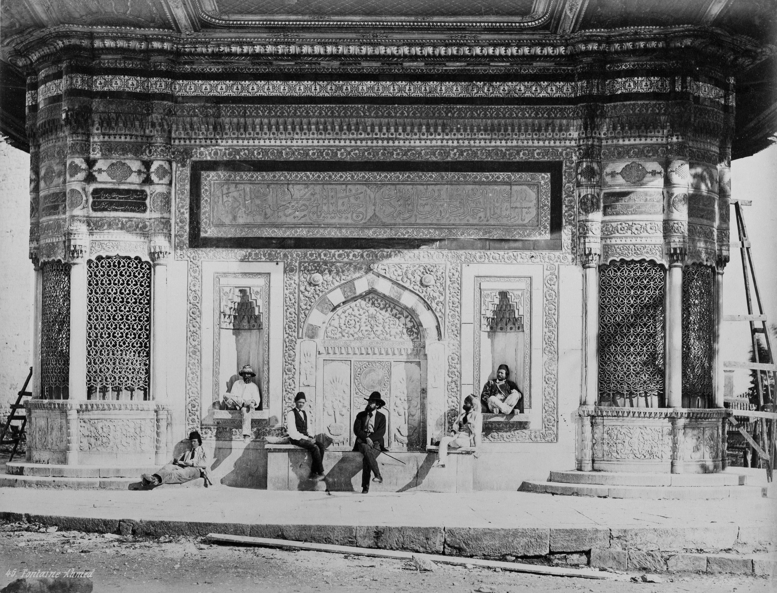 Pascal Sebah at the Fountain of Ahmed III