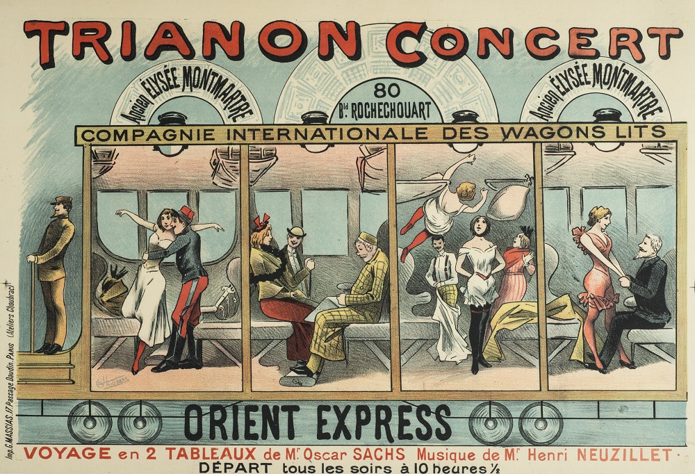 Advertisement for the Orient Express show that was held at the Trianon Concert.